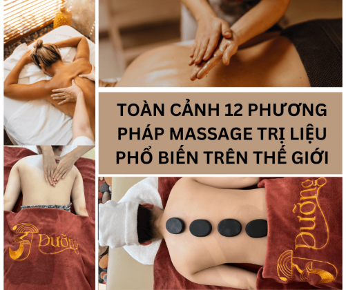 12 phương pháp massage trị liệu phổ biến